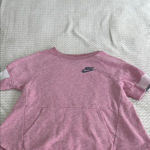 Nike Pink Sweatshirt Comfortable Casual Hoodie